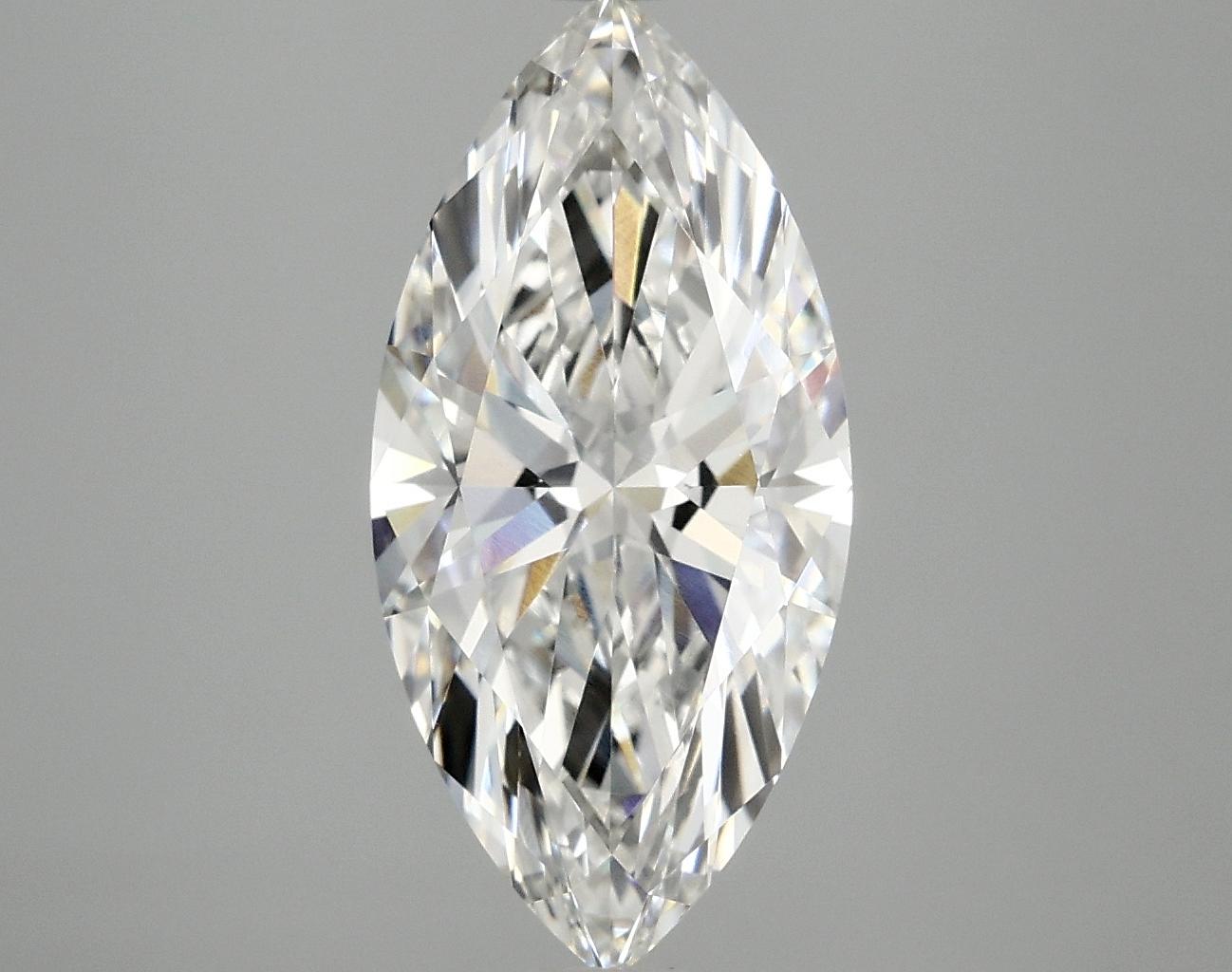 3.1 Carat Marquise Shaped Excellent Cut VVS2 IGI Certified Lab Grown Diamond