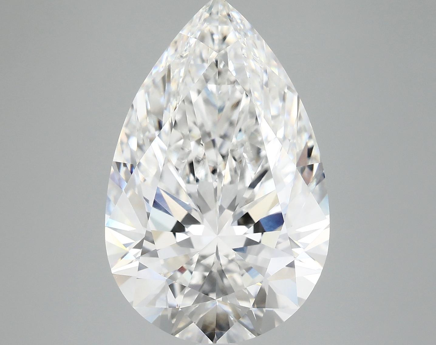 7.17 Carat Pear Shaped Ideal Cut VVS2 IGI Certified Lab Grown Diamond
