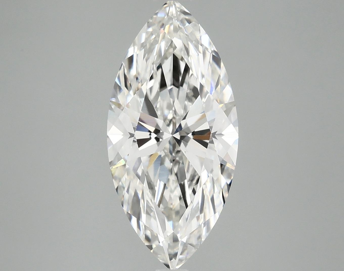 3.52 Carat Marquise Shaped Excellent Cut VVS2 IGI Certified Lab Grown Diamond
