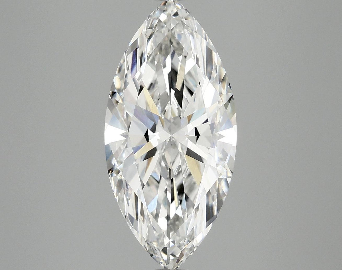 2.97 Carat Marquise Shaped Excellent Cut VVS2 IGI Certified Lab Grown Diamond