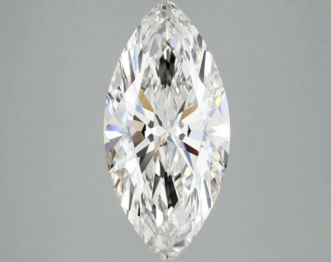 3.09 Carat Marquise Shaped Excellent Cut VVS2 IGI Certified Lab Grown Diamond
