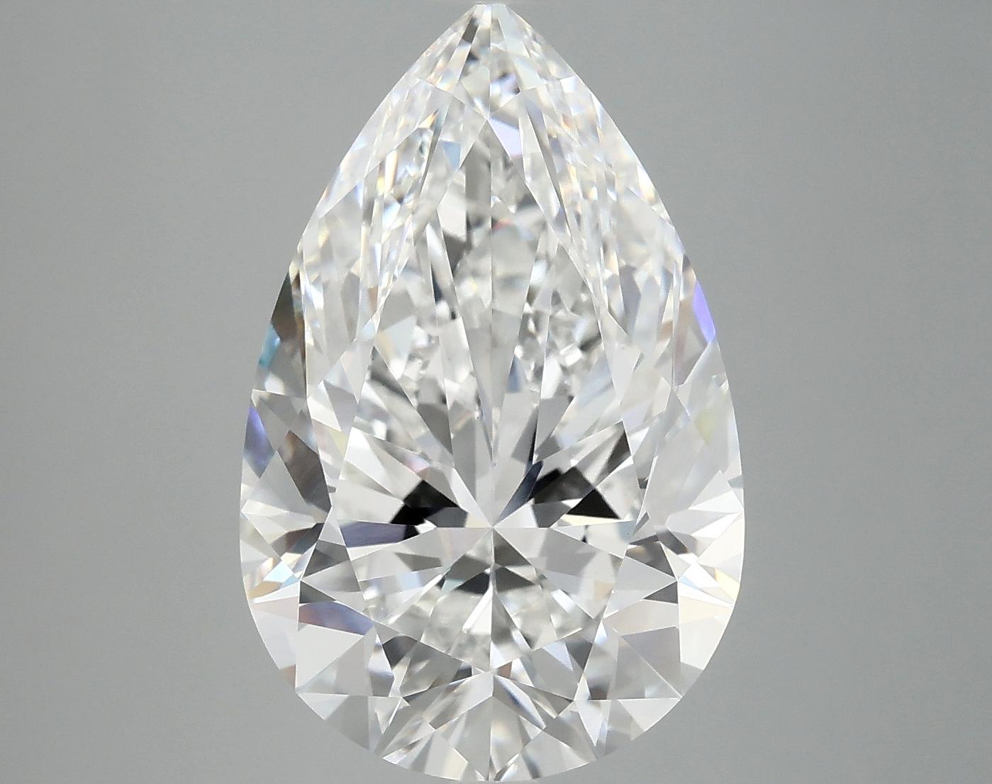 7.07 Carat Pear Shaped Ideal Cut VVS2 IGI Certified Lab Grown Diamond