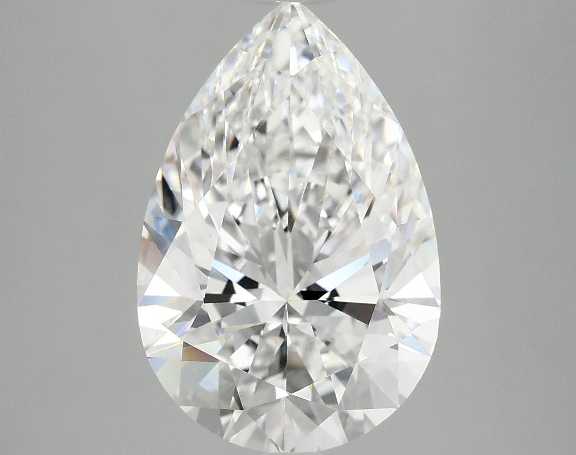 4.08 Carat Pear Shaped Excellent Cut VVS2 IGI Certified Lab Grown Diamond
