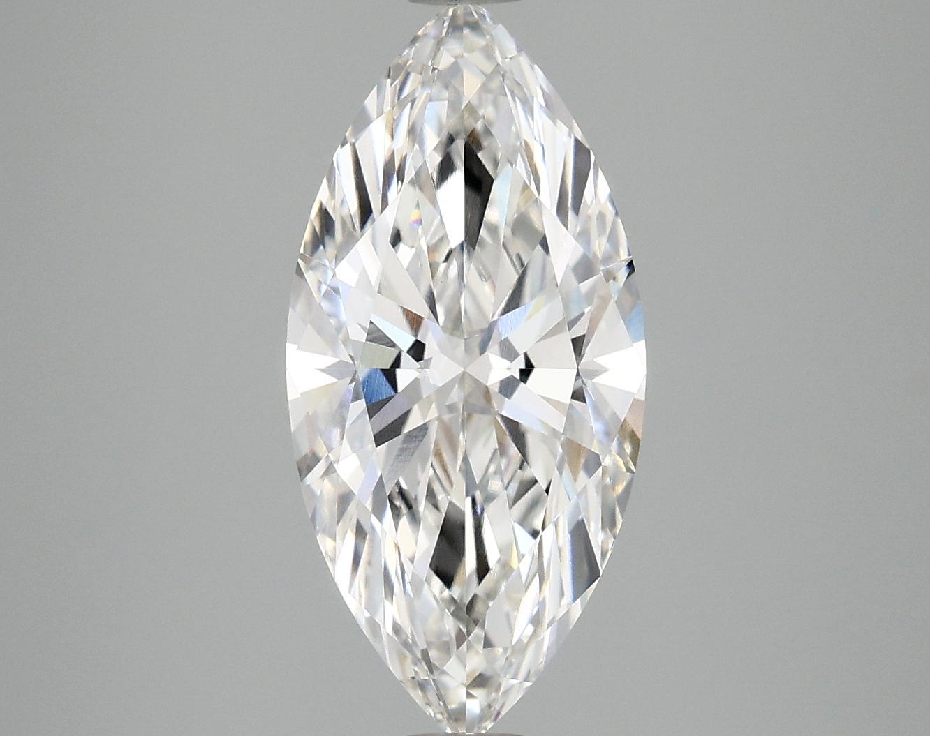 3.1 Carat Marquise Shaped Excellent Cut VVS2 IGI Certified Lab Grown Diamond