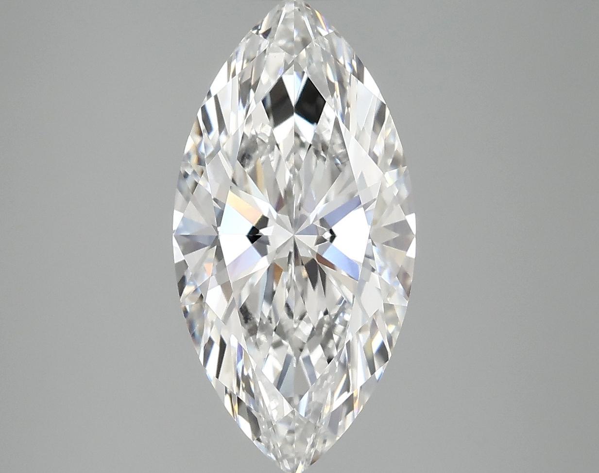 3.0 Carat Marquise Shaped Ideal Cut VVS2 IGI Certified Lab Grown Diamond