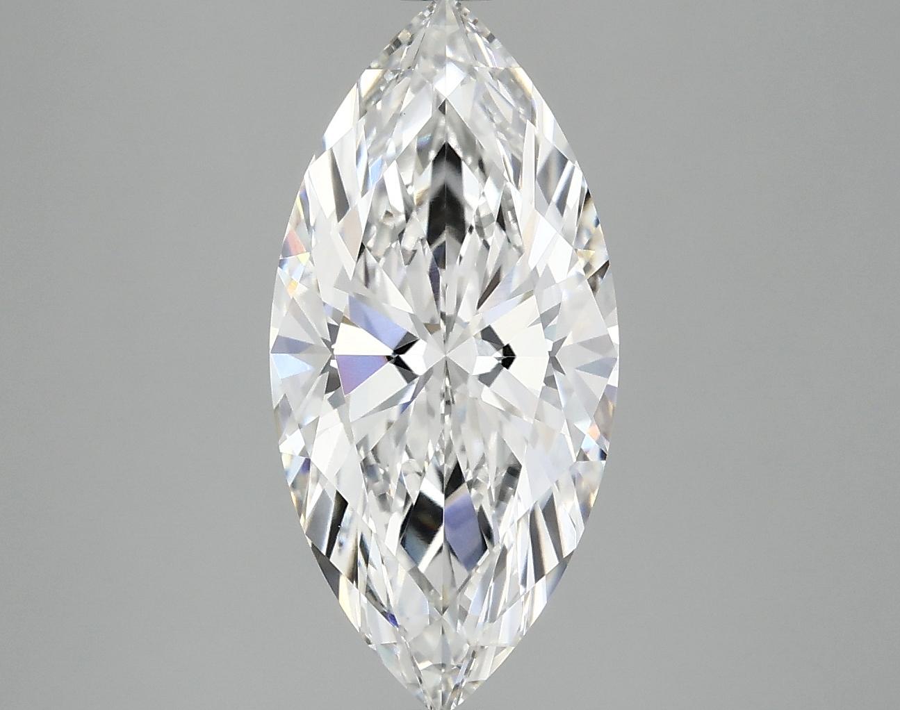 3.02 Carat Marquise Shaped Excellent Cut VVS2 IGI Certified Lab Grown Diamond