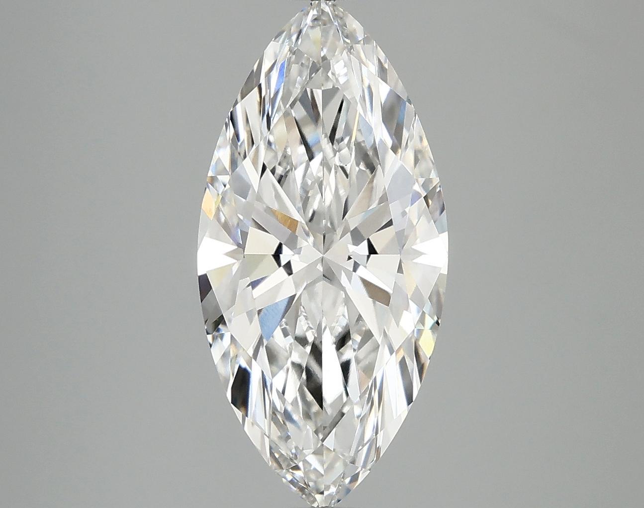 3.07 Carat Marquise Shaped Excellent Cut VVS2 IGI Certified Lab Grown Diamond