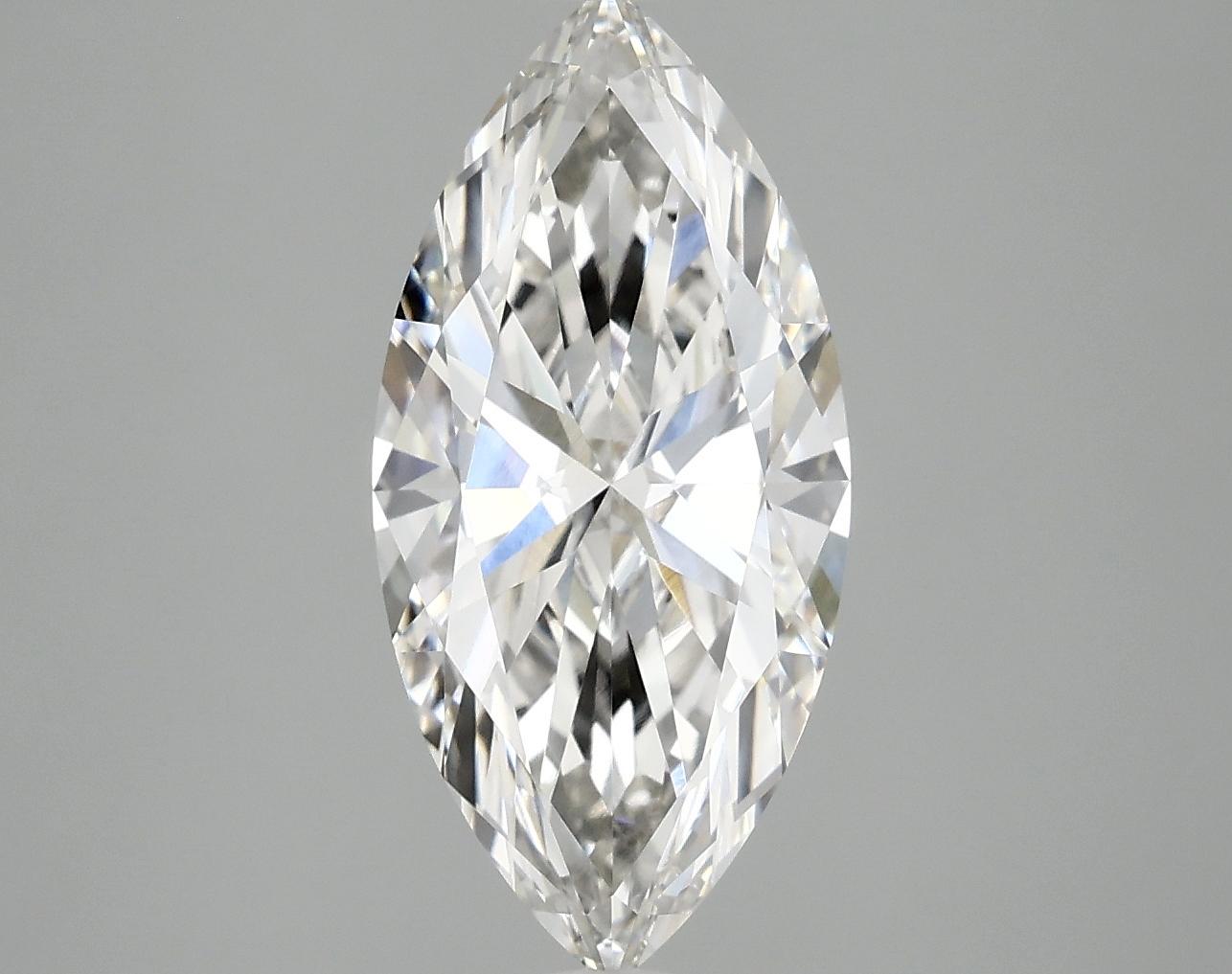 2.51 Carat Marquise Shaped Excellent Cut VVS2 IGI Certified Lab Grown Diamond