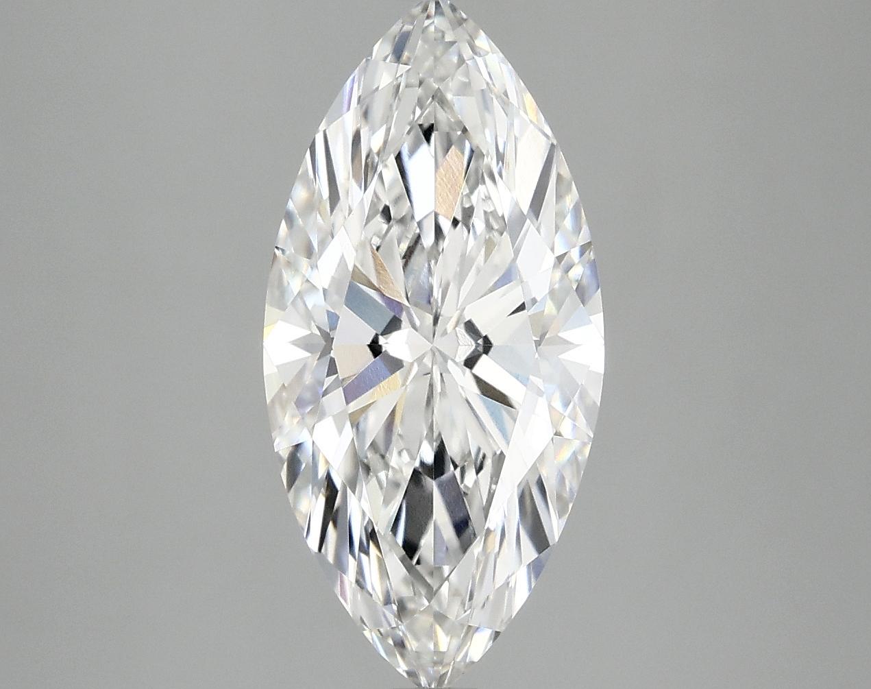 2.78 Carat Marquise Shaped Excellent Cut VVS2 IGI Certified Lab Grown Diamond