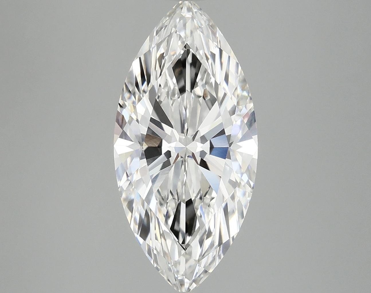 3.09 Carat Marquise Shaped Excellent Cut VVS2 IGI Certified Lab Grown Diamond