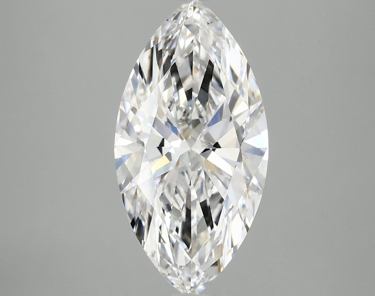 3.04 Carat Marquise Shaped Ideal Cut VVS2 IGI Certified Lab Grown Diamond