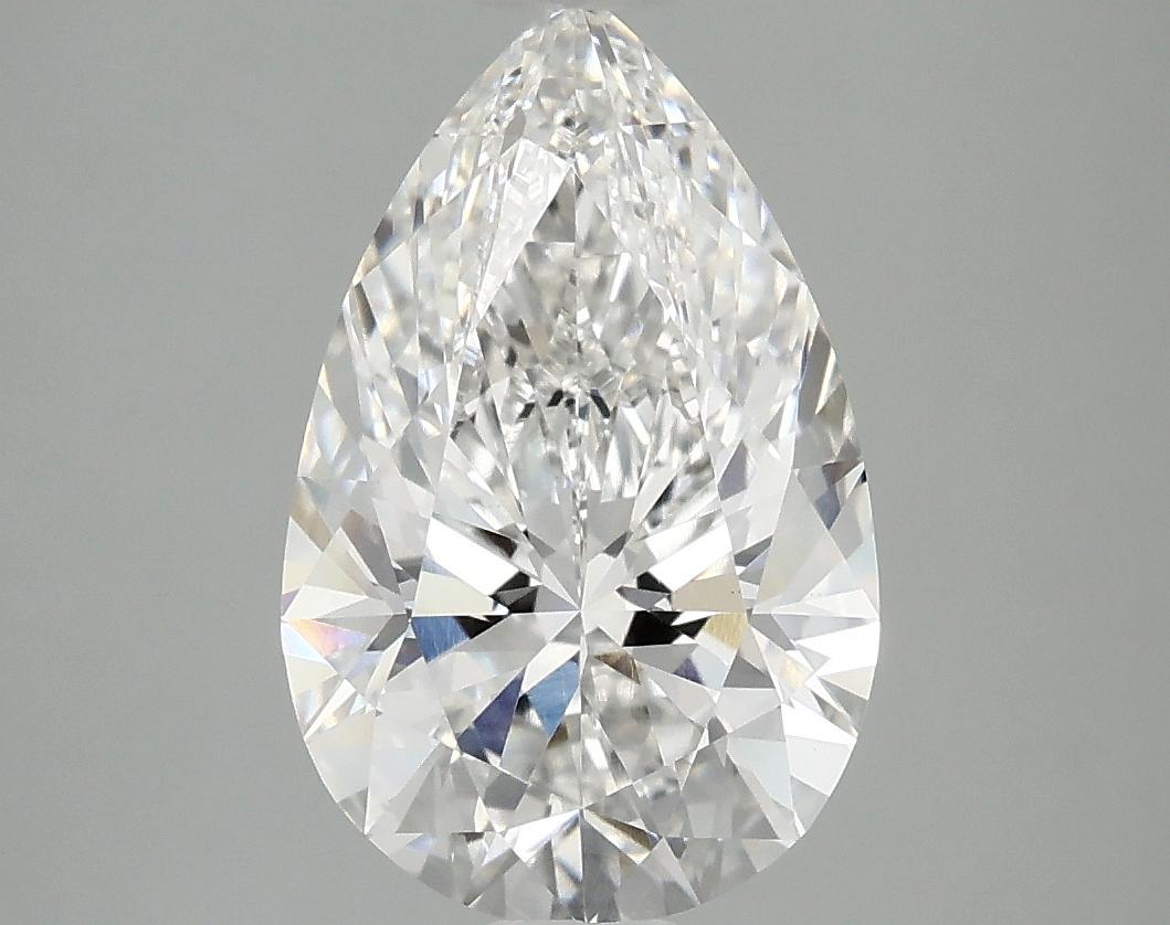 3.06 Carat Pear Shaped Ideal Cut VVS2 IGI Certified Lab Grown Diamond