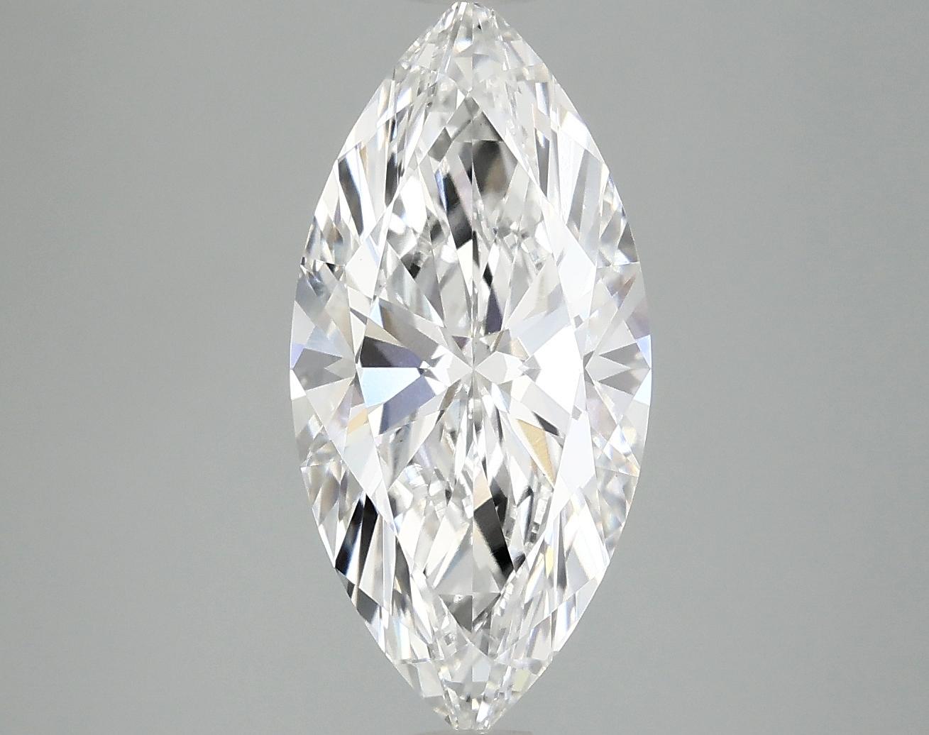 3.0 Carat Marquise Shaped Excellent Cut VVS2 IGI Certified Lab Grown Diamond