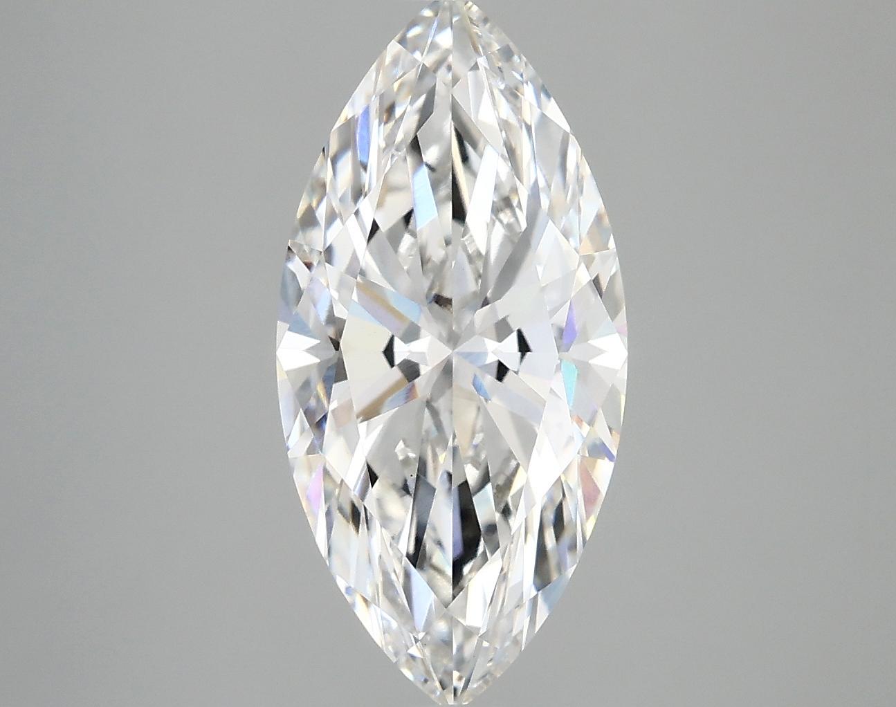 3.07 Carat Marquise Shaped Excellent Cut VVS2 IGI Certified Lab Grown Diamond
