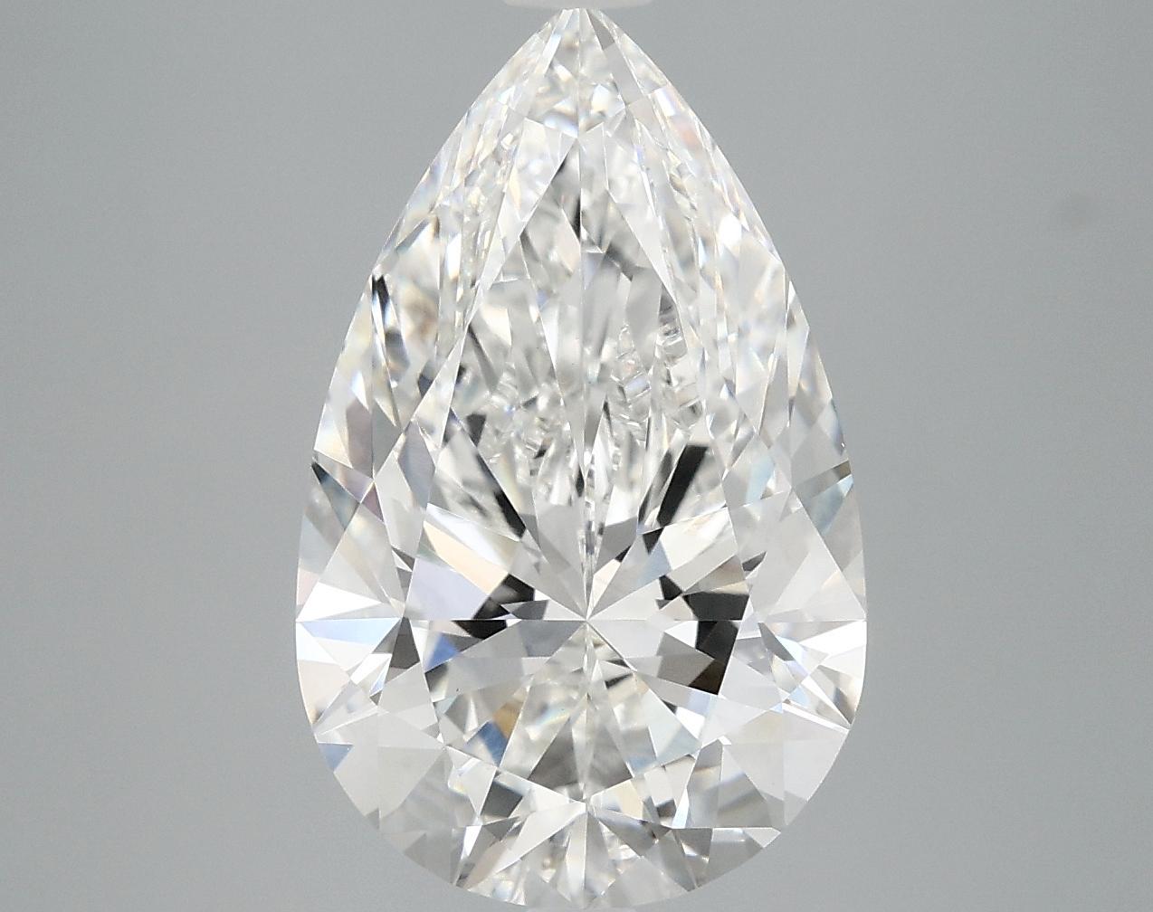 5.08 Carat Pear Shaped Ideal Cut VVS2 IGI Certified Lab Grown Diamond