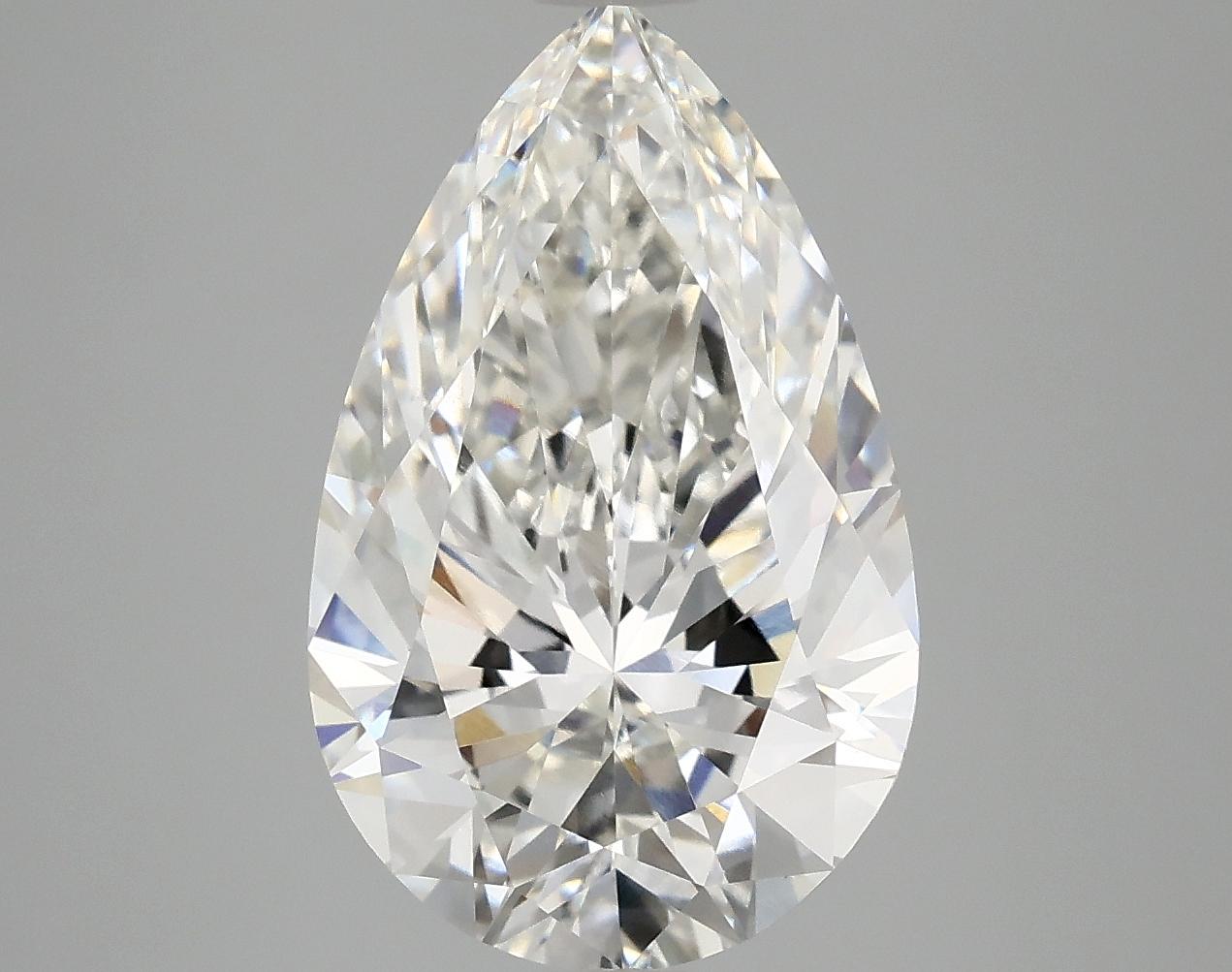 4.82 Carat Pear Shaped Ideal Cut VVS2 IGI Certified Lab Grown Diamond
