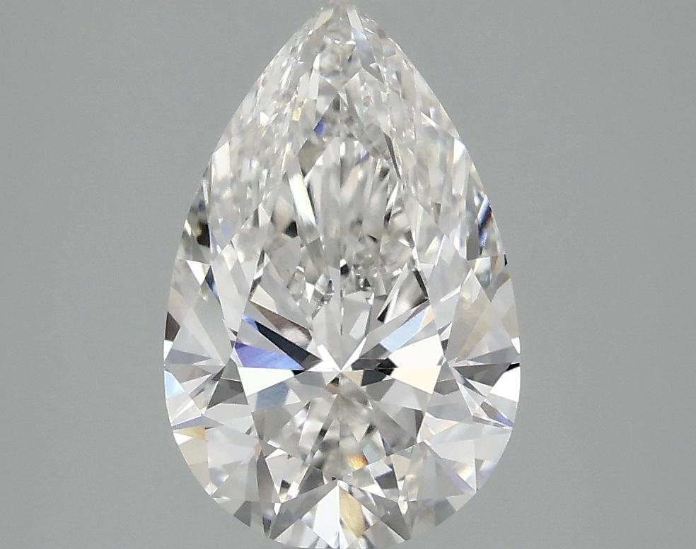 2.52 Carat Pear Shaped Ideal Cut VVS2 IGI Certified Lab Grown Diamond