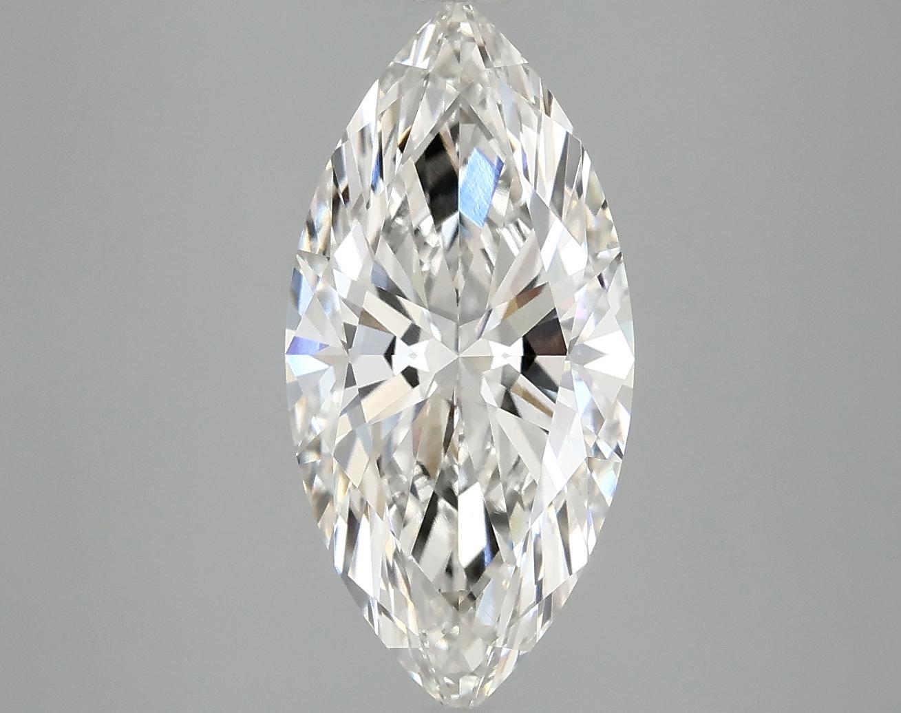 3.02 Carat Marquise Shaped Excellent Cut VVS2 IGI Certified Lab Grown Diamond