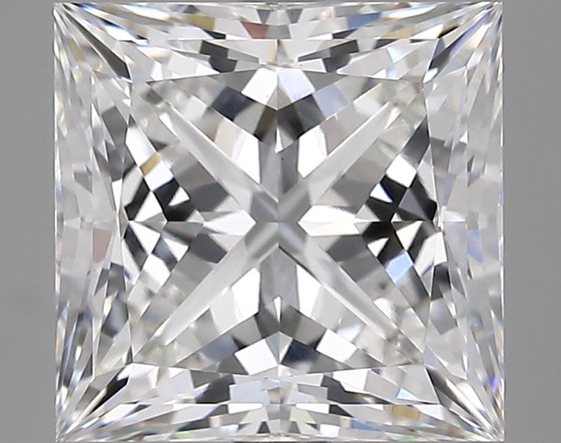 4.83 Carat Princess Shaped Ideal Cut VVS2 IGI Certified Lab Grown Diamond