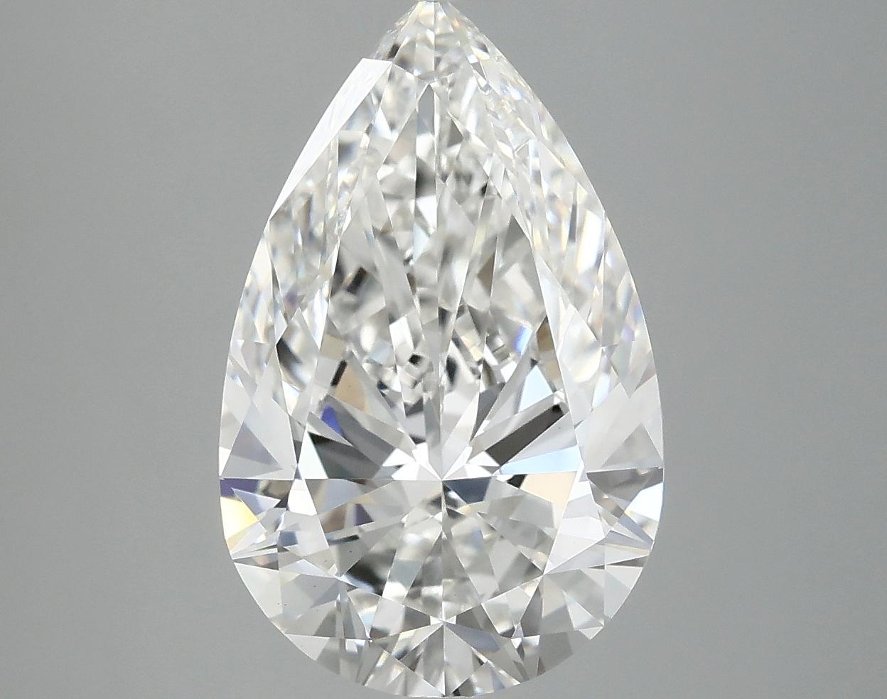 4.0 Carat Pear Shaped Ideal Cut VVS2 IGI Certified Lab Grown Diamond