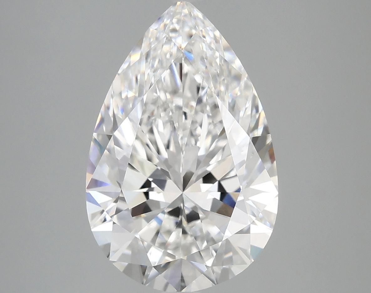 4.03 Carat Pear Shaped Excellent Cut VVS2 IGI Certified Lab Grown Diamond
