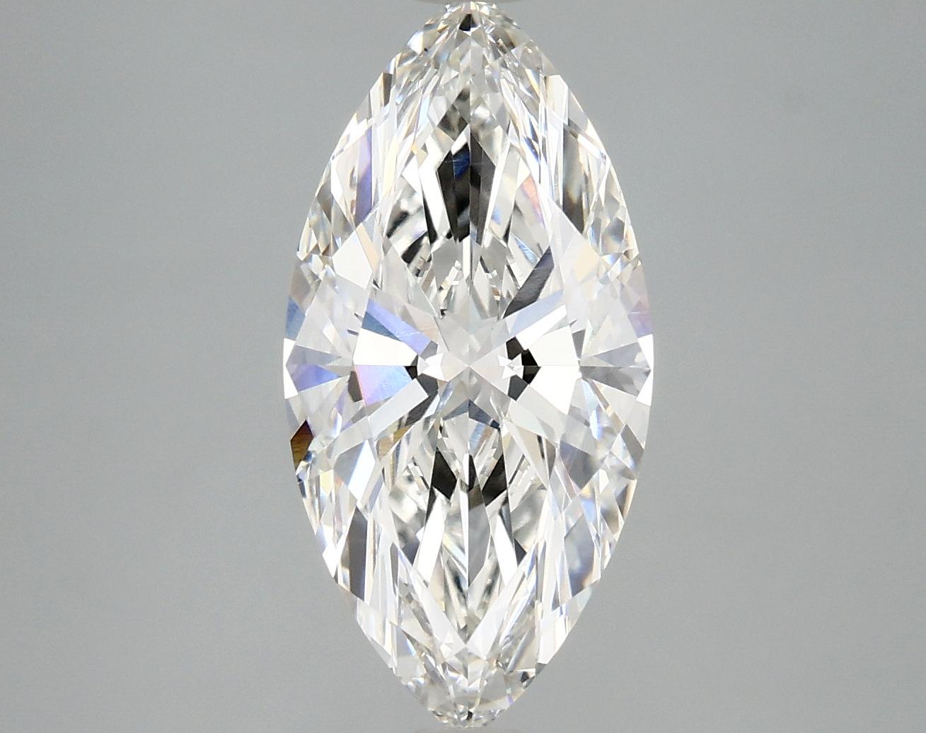 3.04 Carat Marquise Shaped Ideal Cut VVS2 IGI Certified Lab Grown Diamond