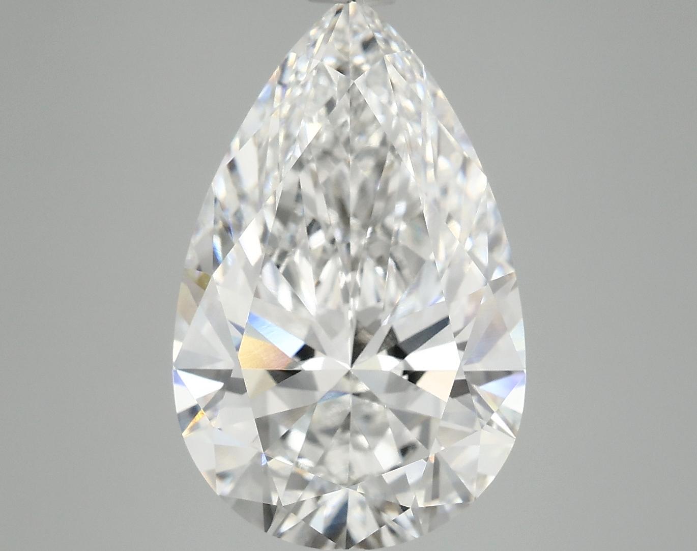 6.17 Carat Pear Shaped Ideal Cut VVS2 IGI Certified Lab Grown Diamond