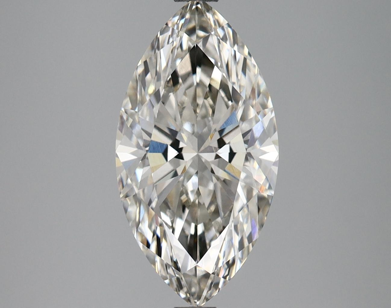 2.59 Carat Marquise Shaped Ideal Cut VVS2 IGI Certified Lab Grown Diamond
