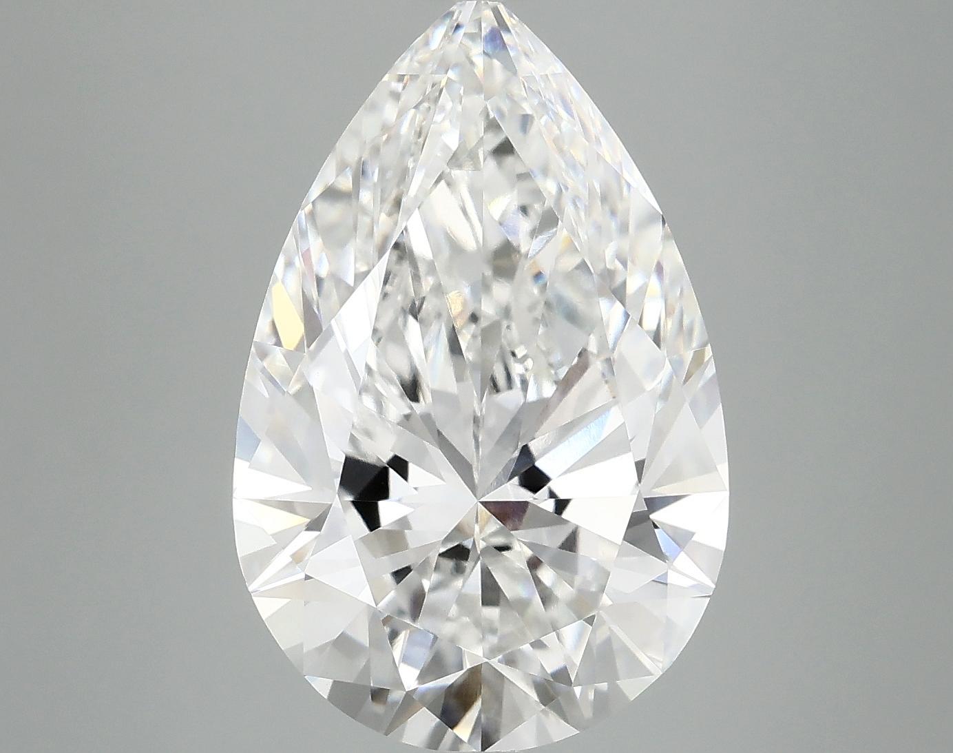 6.7 Carat Pear Shaped Excellent Cut VVS2 IGI Certified Lab Grown Diamond