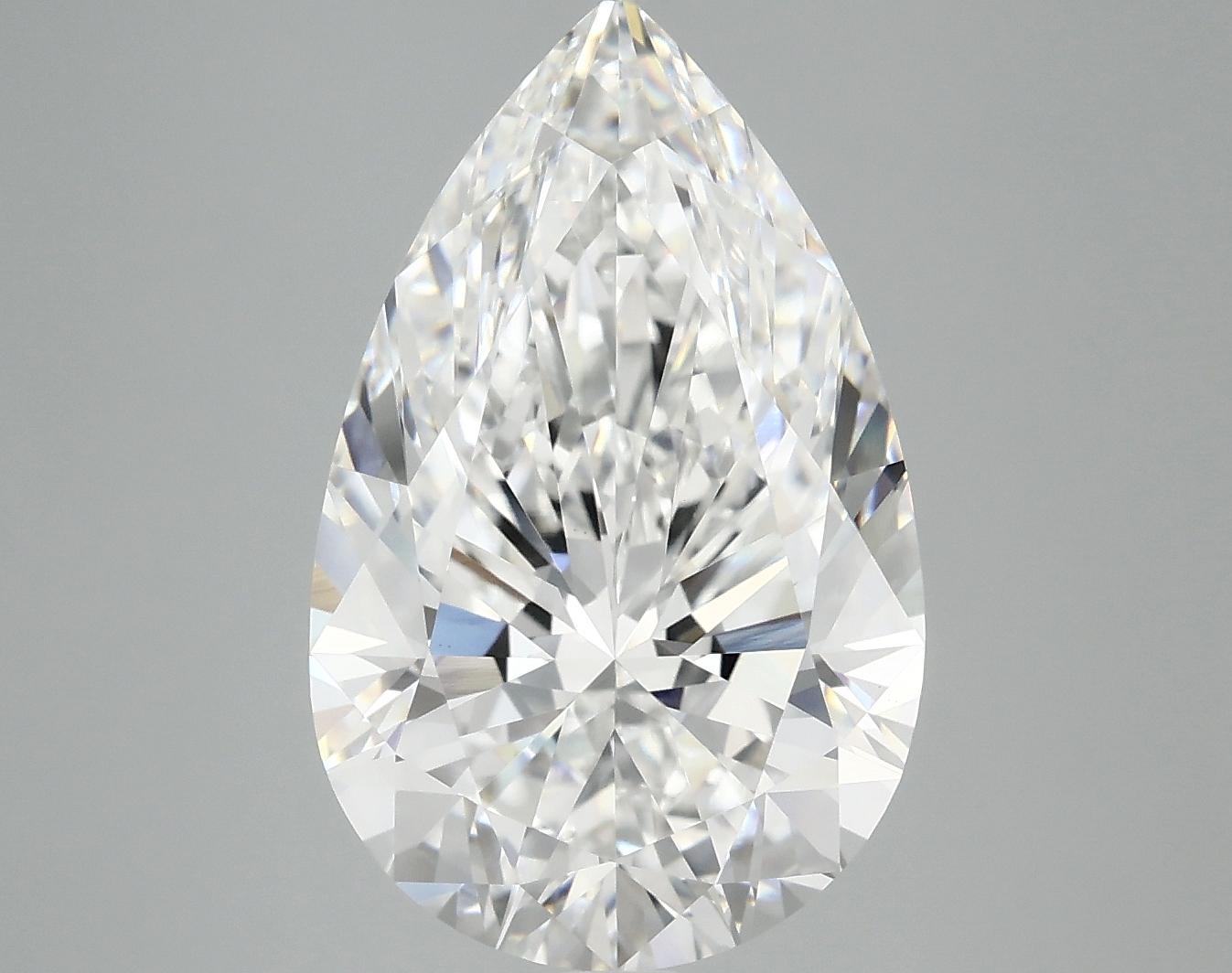 6.07 Carat Pear Shaped Ideal Cut VVS2 IGI Certified Lab Grown Diamond
