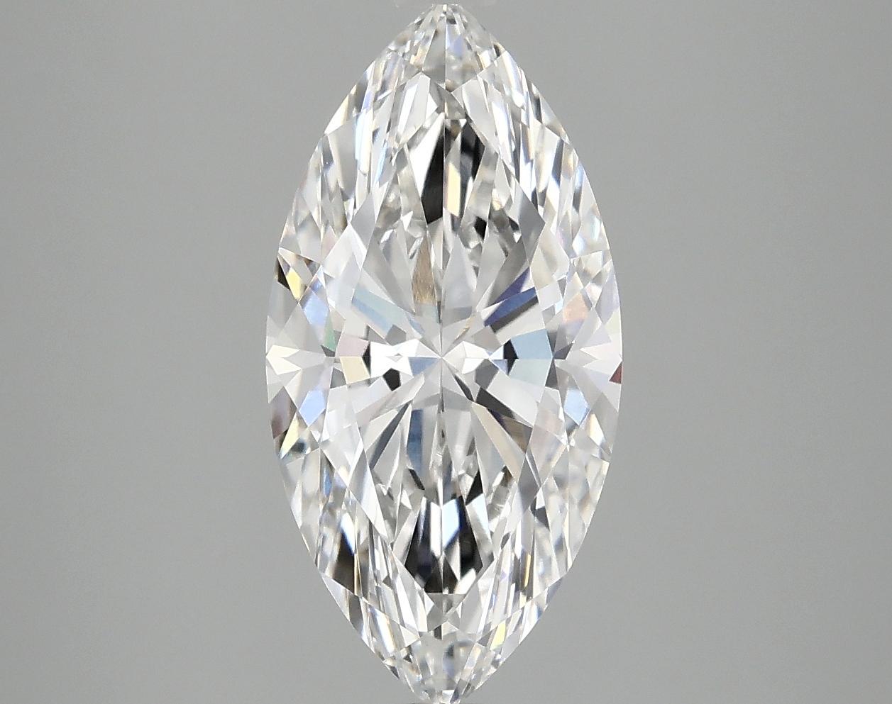 3.06 Carat Marquise Shaped Ideal Cut VVS2 IGI Certified Lab Grown Diamond