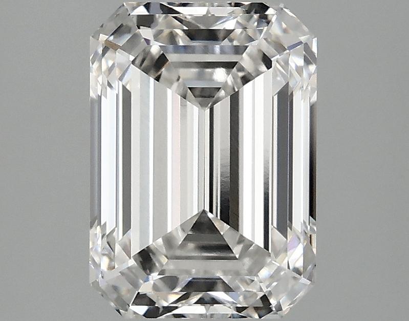 2.55 Carat Emerald Shaped Ideal Cut VVS2 IGI Certified Lab Grown Diamond