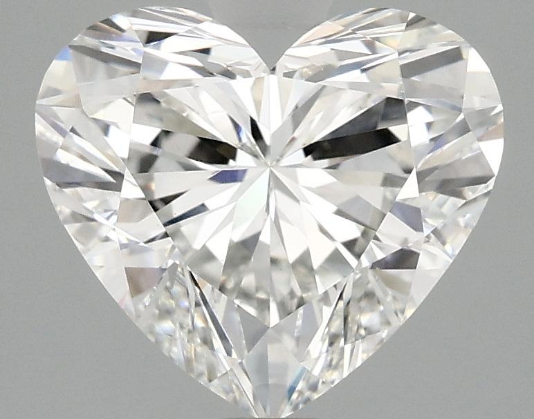2.96 Carat Heart Shaped Ideal Cut VVS2 IGI Certified Lab Grown Diamond