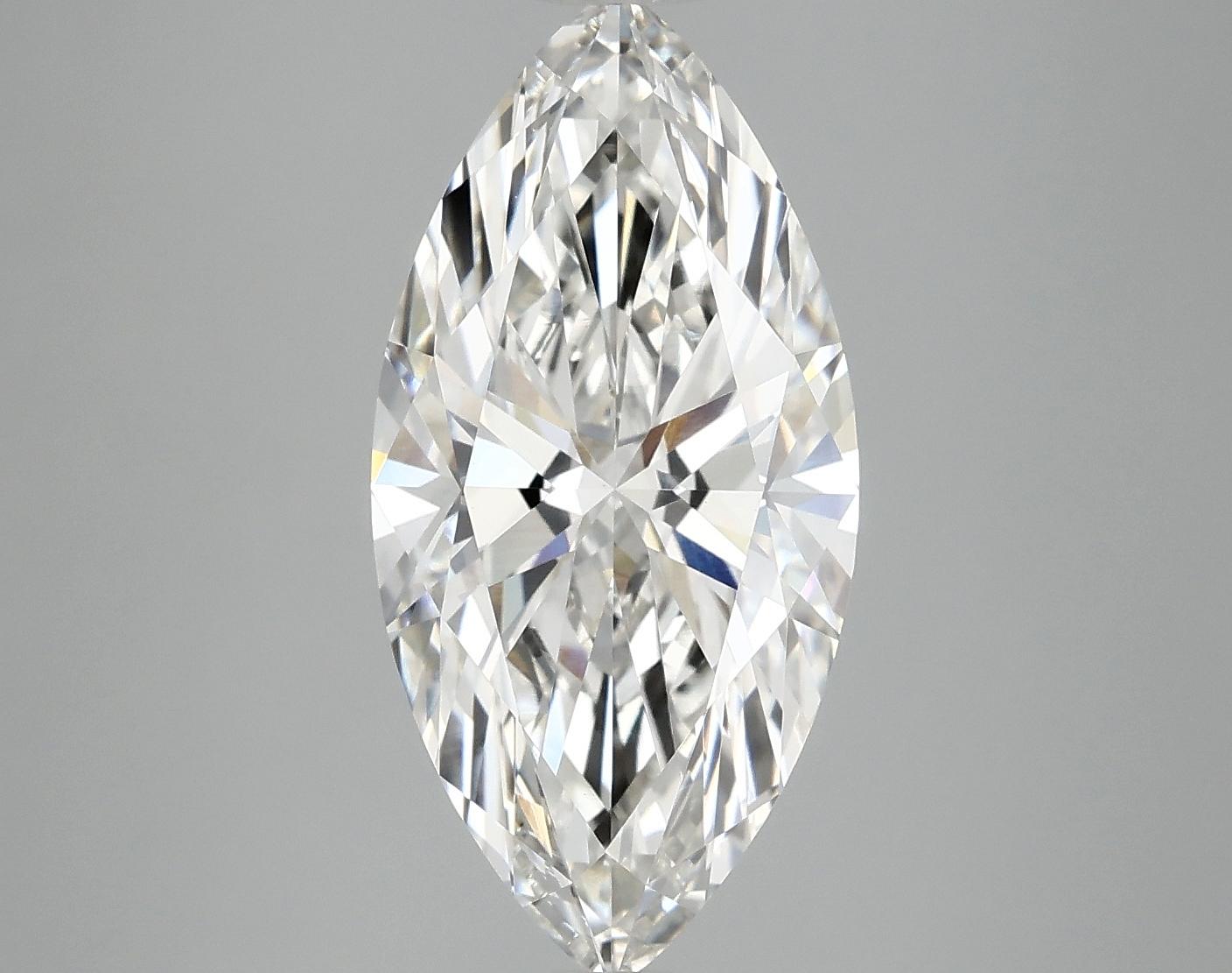 3.91 Carat Marquise Shaped Ideal Cut VVS2 IGI Certified Lab Grown Diamond