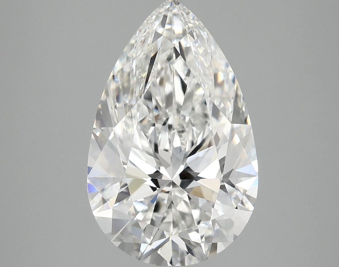 3.98 Carat Pear Shaped Ideal Cut VVS2 IGI Certified Lab Grown Diamond