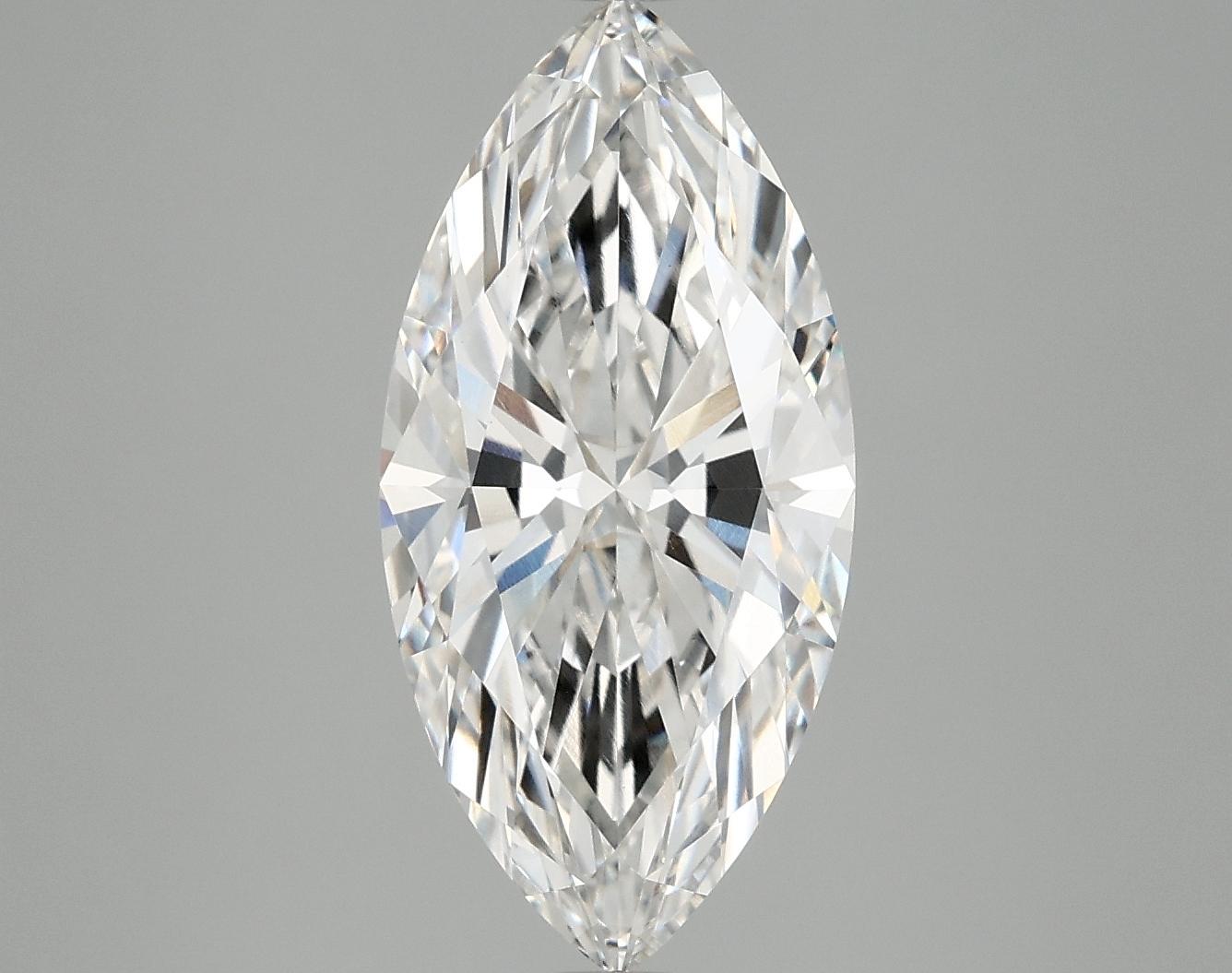 3.4 Carat Marquise Shaped Excellent Cut VVS2 IGI Certified Lab Grown Diamond