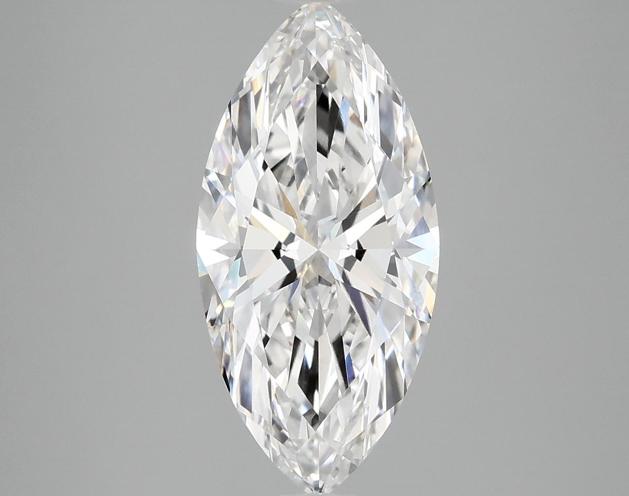 3.04 Carat Marquise Shaped Excellent Cut VVS2 IGI Certified Lab Grown Diamond