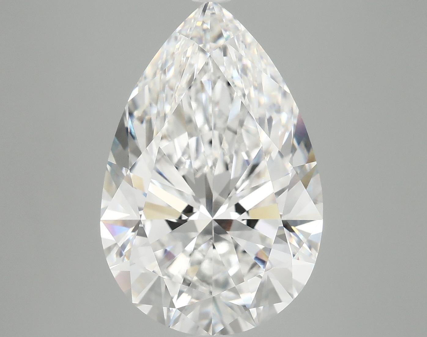 7.11 Carat Pear Shaped Excellent Cut VVS2 IGI Certified Lab Grown Diamond