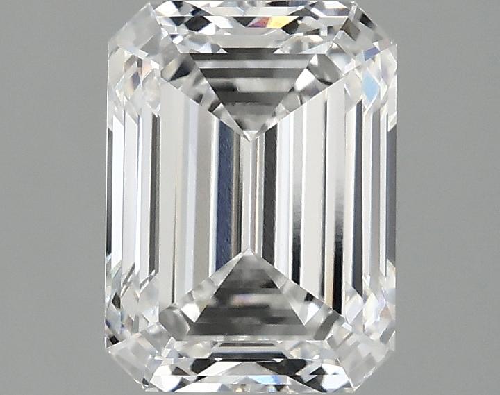 2.01 Carat Emerald Shaped Excellent Cut VVS2 IGI Certified Lab Grown Diamond