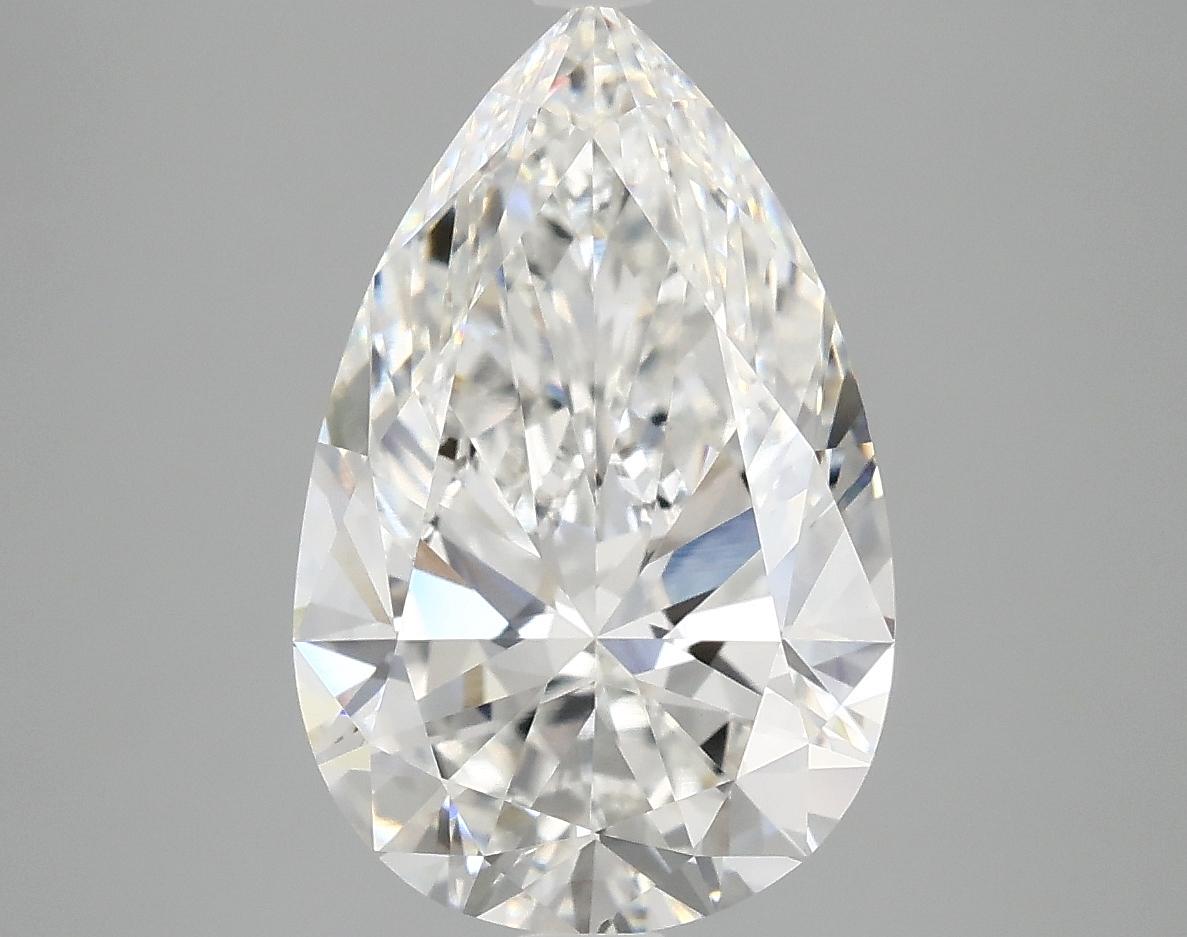3.98 Carat Pear Shaped Ideal Cut VVS2 IGI Certified Lab Grown Diamond