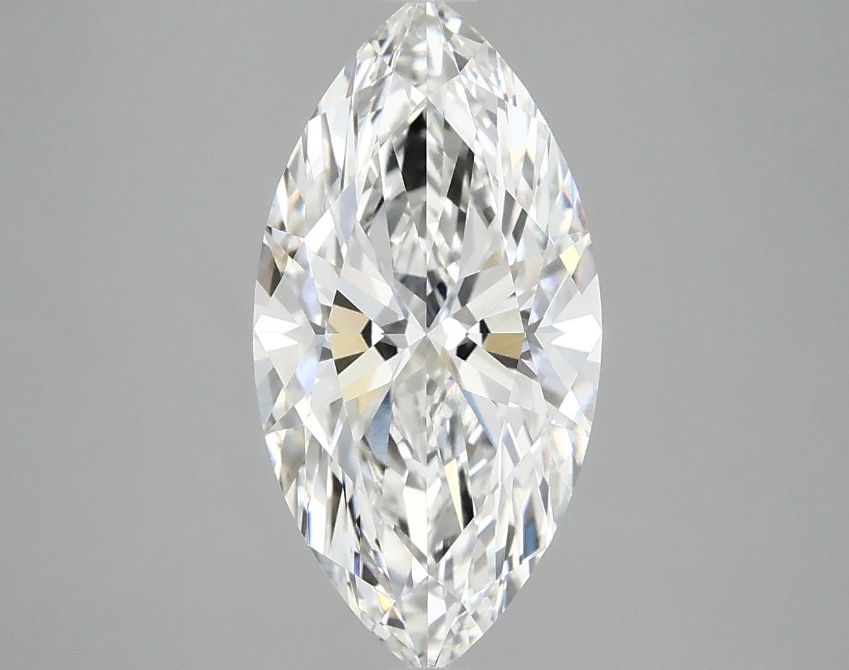3.07 Carat Marquise Shaped Ideal Cut VVS2 IGI Certified Lab Grown Diamond
