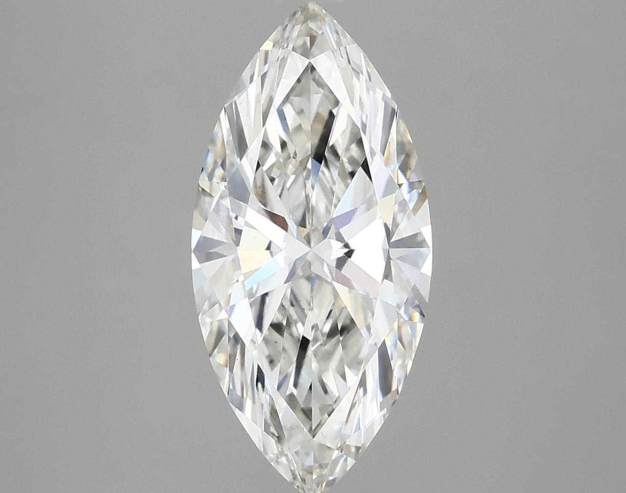 2.52 Carat Marquise Shaped Excellent Cut VS1 IGI Certified Lab Grown Diamond
