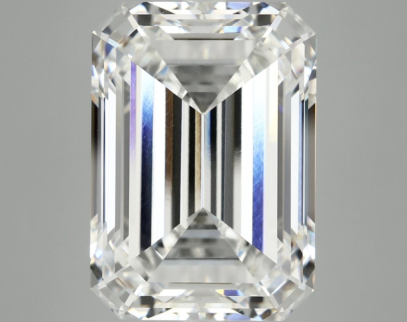 12.62 Carat Emerald Shaped Ideal Cut VVS2 IGI Certified Lab Grown Diamond