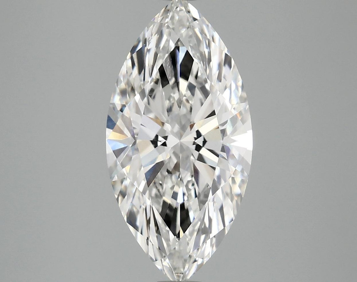 3.08 Carat Marquise Shaped Ideal Cut VVS2 IGI Certified Lab Grown Diamond