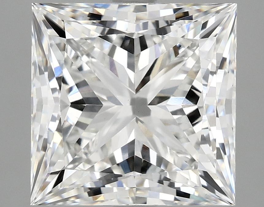 4.18 Carat Princess Shaped Ideal Cut VVS2 IGI Certified Lab Grown Diamond
