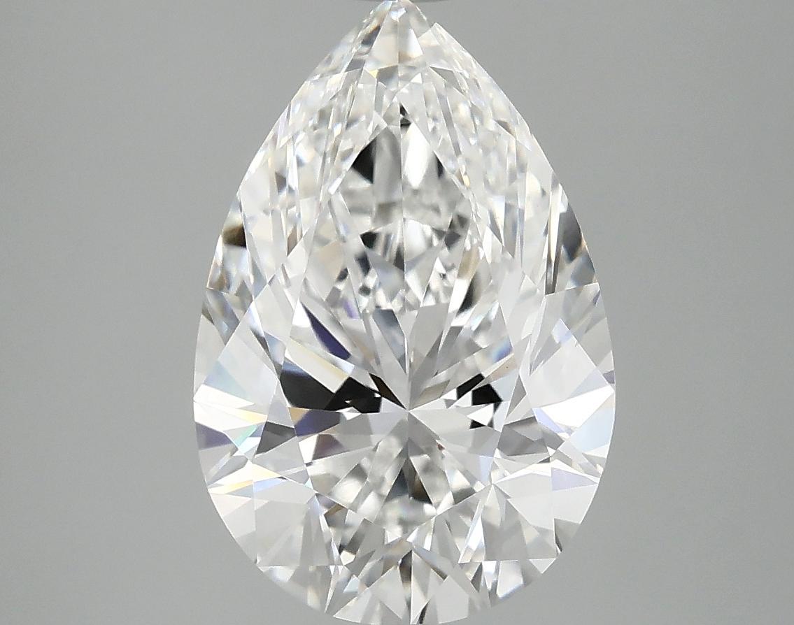 4.06 Carat Pear Shaped Excellent Cut VVS2 IGI Certified Lab Grown Diamond