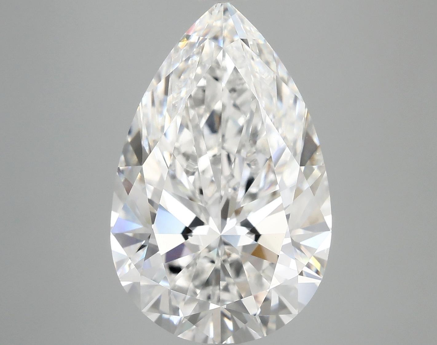 7.02 Carat Pear Shaped Ideal Cut VVS2 IGI Certified Lab Grown Diamond