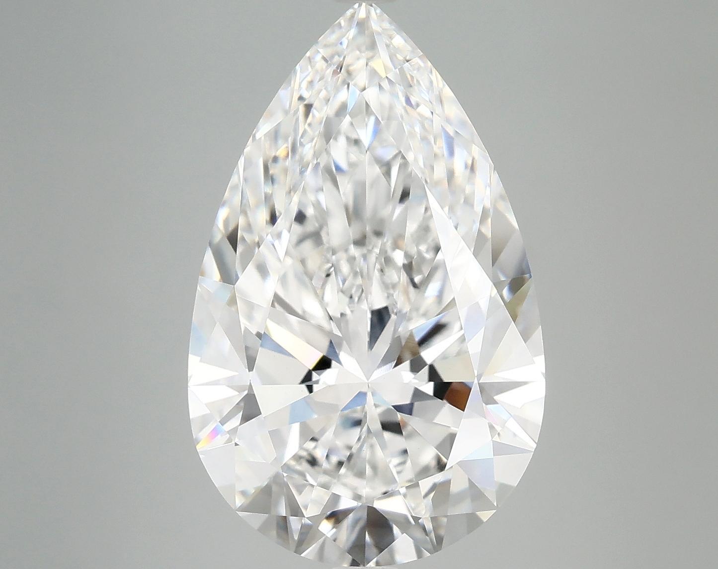 7.14 Carat Pear Shaped Ideal Cut VVS2 IGI Certified Lab Grown Diamond