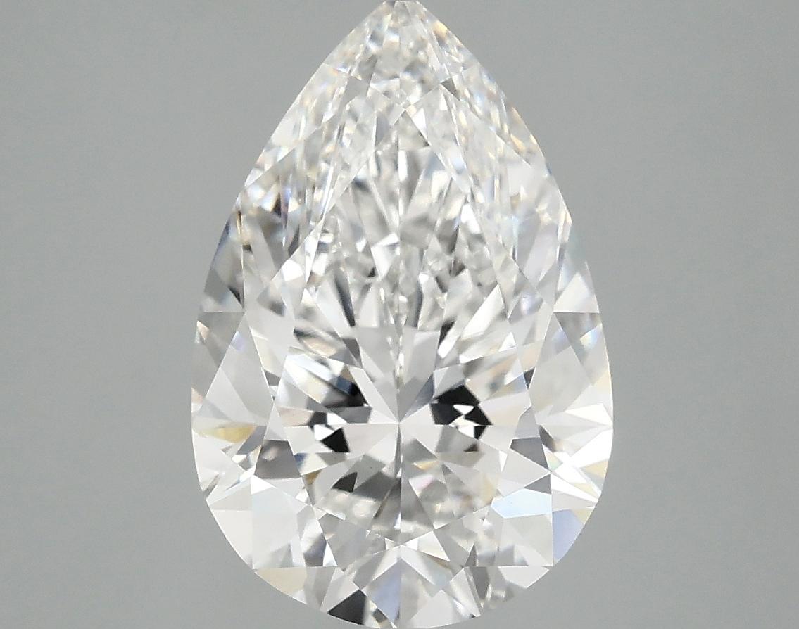 4.04 Carat Pear Shaped Excellent Cut VVS2 IGI Certified Lab Grown Diamond
