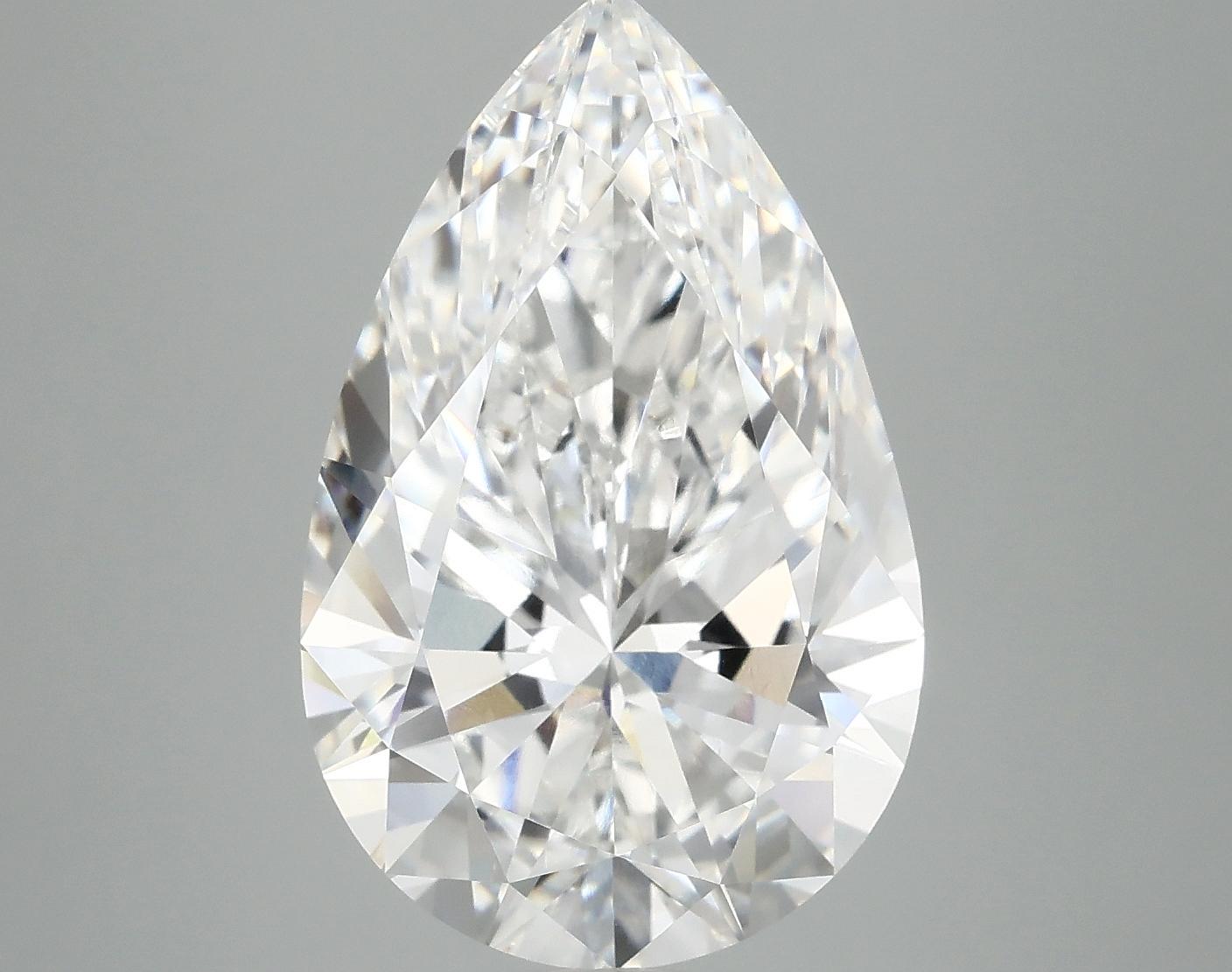 6.9 Carat Pear Shaped Ideal Cut VVS2 IGI Certified Lab Grown Diamond